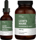 Lion's Mane & Chlorophyll 120 Capsules & 2 Fl Oz K9494