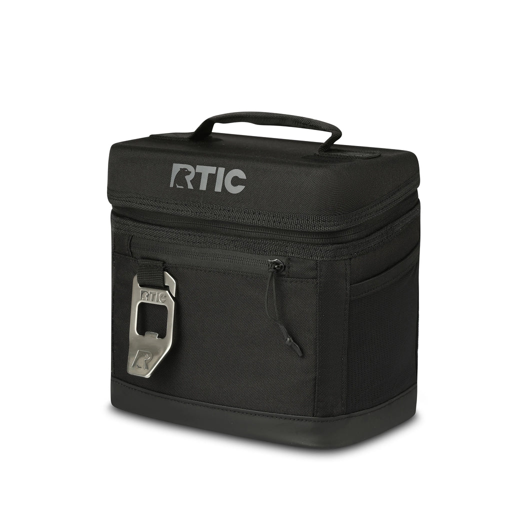 6 Can Insulated Soft Cooler, Black U88630