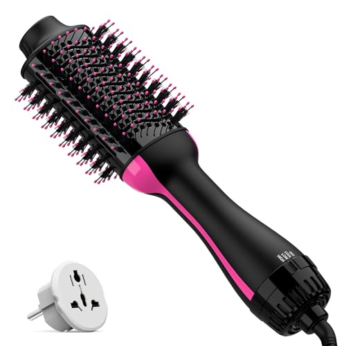 4 in 1 Hair Dryer Brush with Anti-Frizz Ceramic Titanium Barrel and Negative Ion O745337