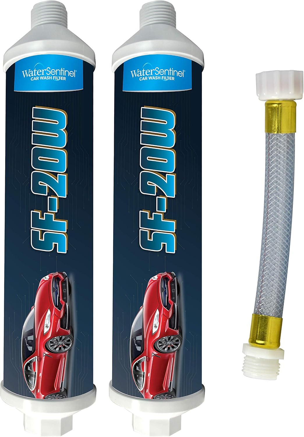 Inline Deionized Water Garden Hose Filter & Extension Adapter (2-Pack) T9529