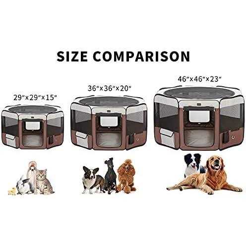 Dog Playpen Portable Pet Play Pens for Small P9789