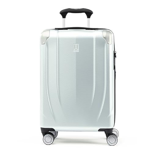 Black 21 Inch Hardside Expandable Luggage with 8 Spinner Wheels C21853