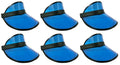 Yellow Plastic Visors 6 Pack L2620
