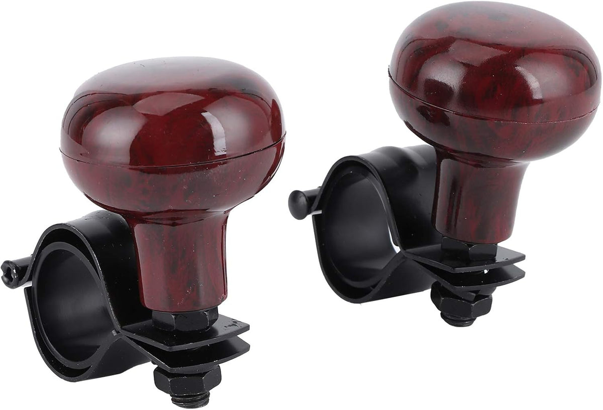 Mahogany Woodgrain Steering Wheel Spinner Knob O6665