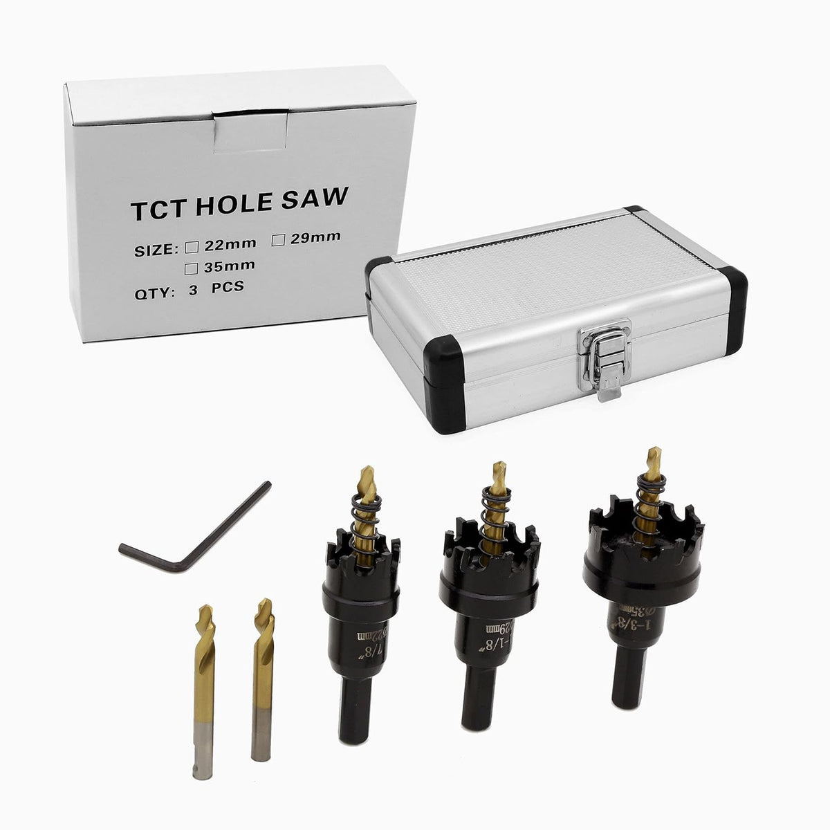 10 Pcs Tungsten Carbide Tipped Hole Saw Kit W2583
