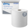 White Hard Roll Paper Towels 12 Rolls O329
