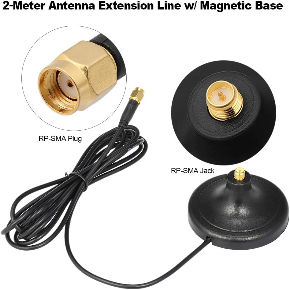 Wi-Fi Antenna Magnetic Stand Base with 10 ft Extension Cable J437