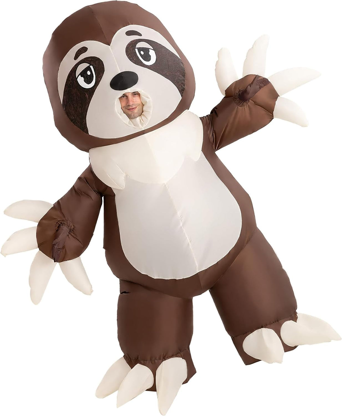 Inflatable Halloween Costume Full Body Sloth Brown M612
