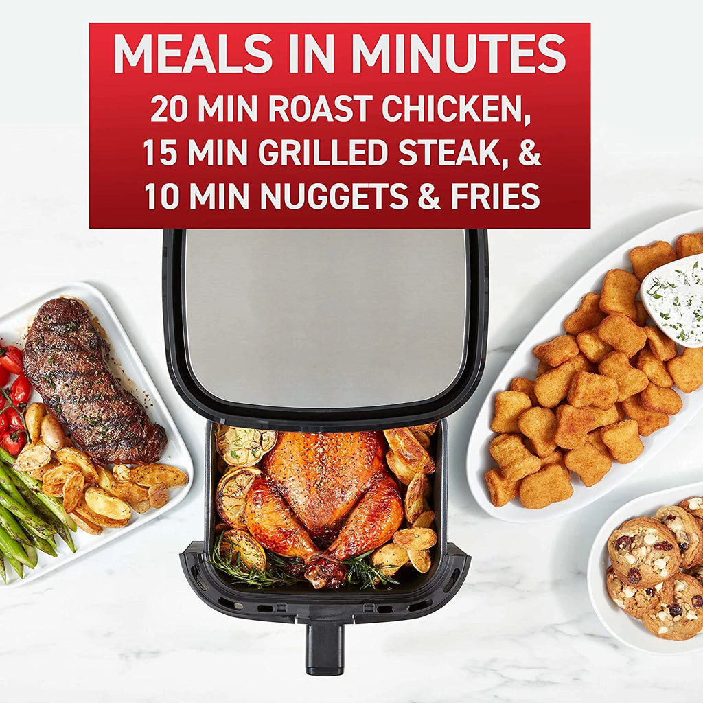 4.4 Qrt Black Air Fryer & Grill Combo B6774
