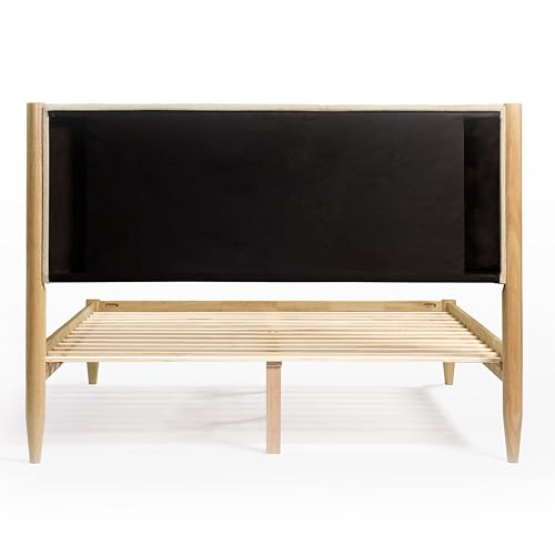 Queen Bed Boucle Platform L61500