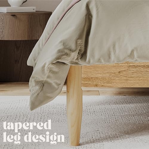 Queen Bed Boucle Platform L61500
