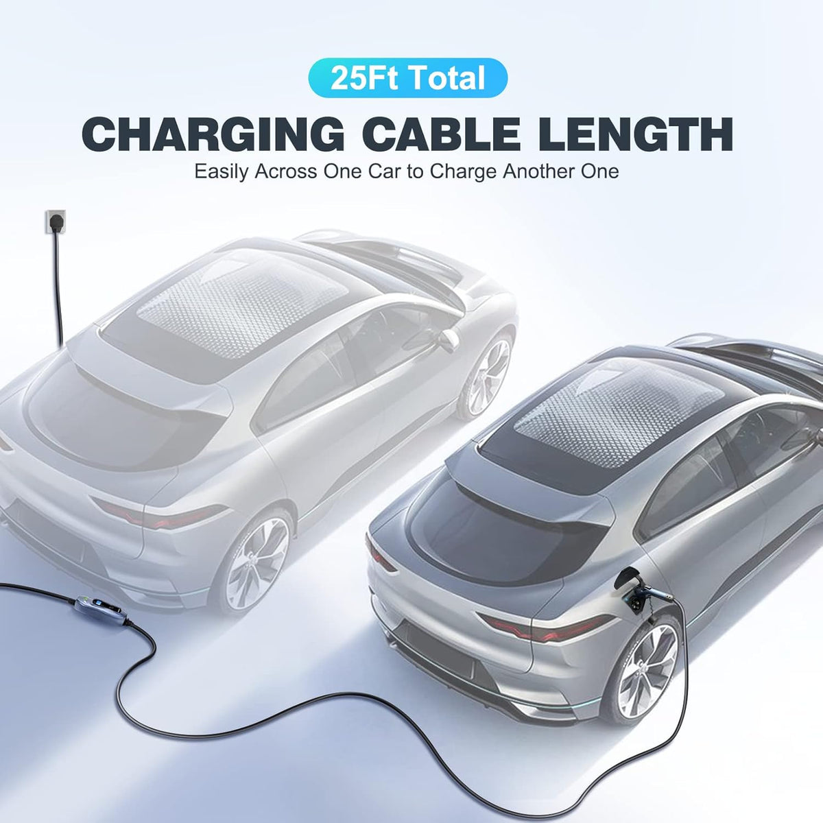 Level 2 Portable EV Charger 240 Volt 40 Amp 25ft Cable K2103