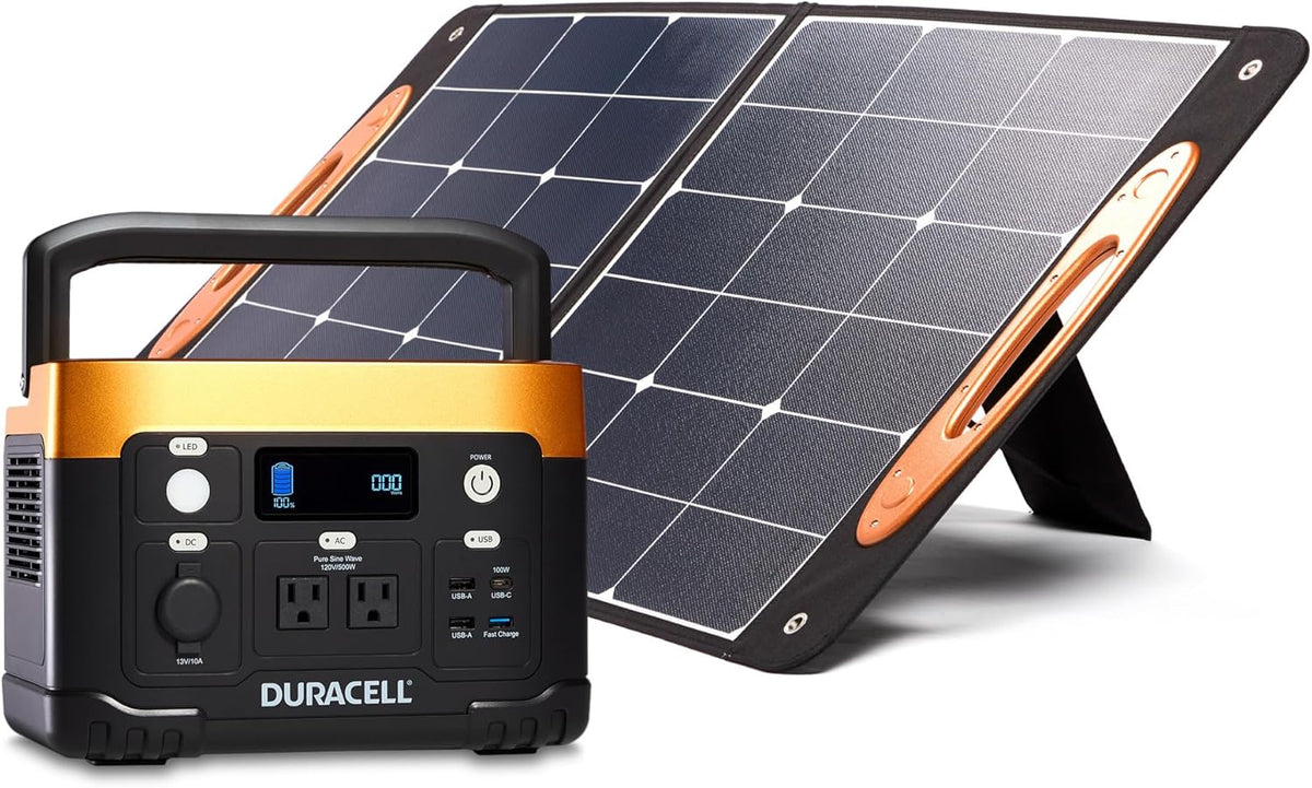 Power Station 500 (515 Wh/120V) with 100W Solar Panel B3582