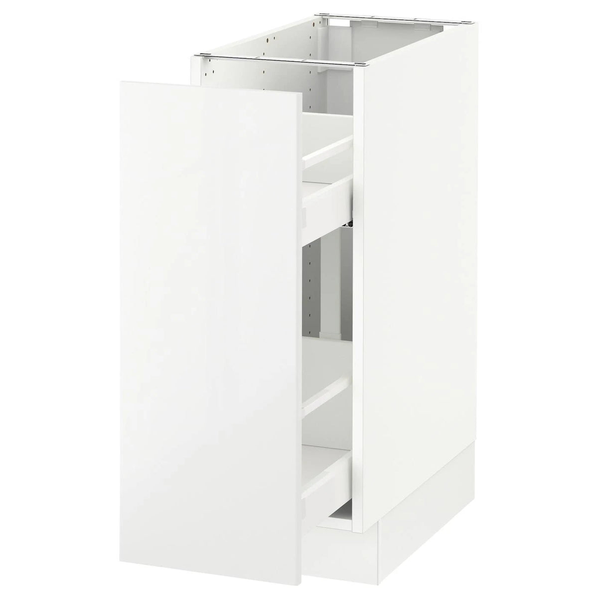 White Base Cabinet with Pull-Out Storage U363637