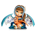Blue Willow Fairy Dragon Figurine 4-inches O129