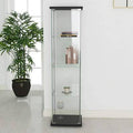 Glass Display Cabinet 4 Shelves with Door Z4096