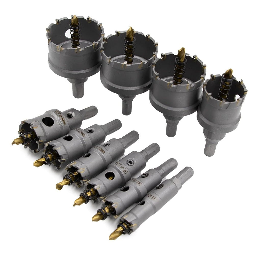 10 Pcs Tungsten Carbide Tipped Hole Saw Kit W2583