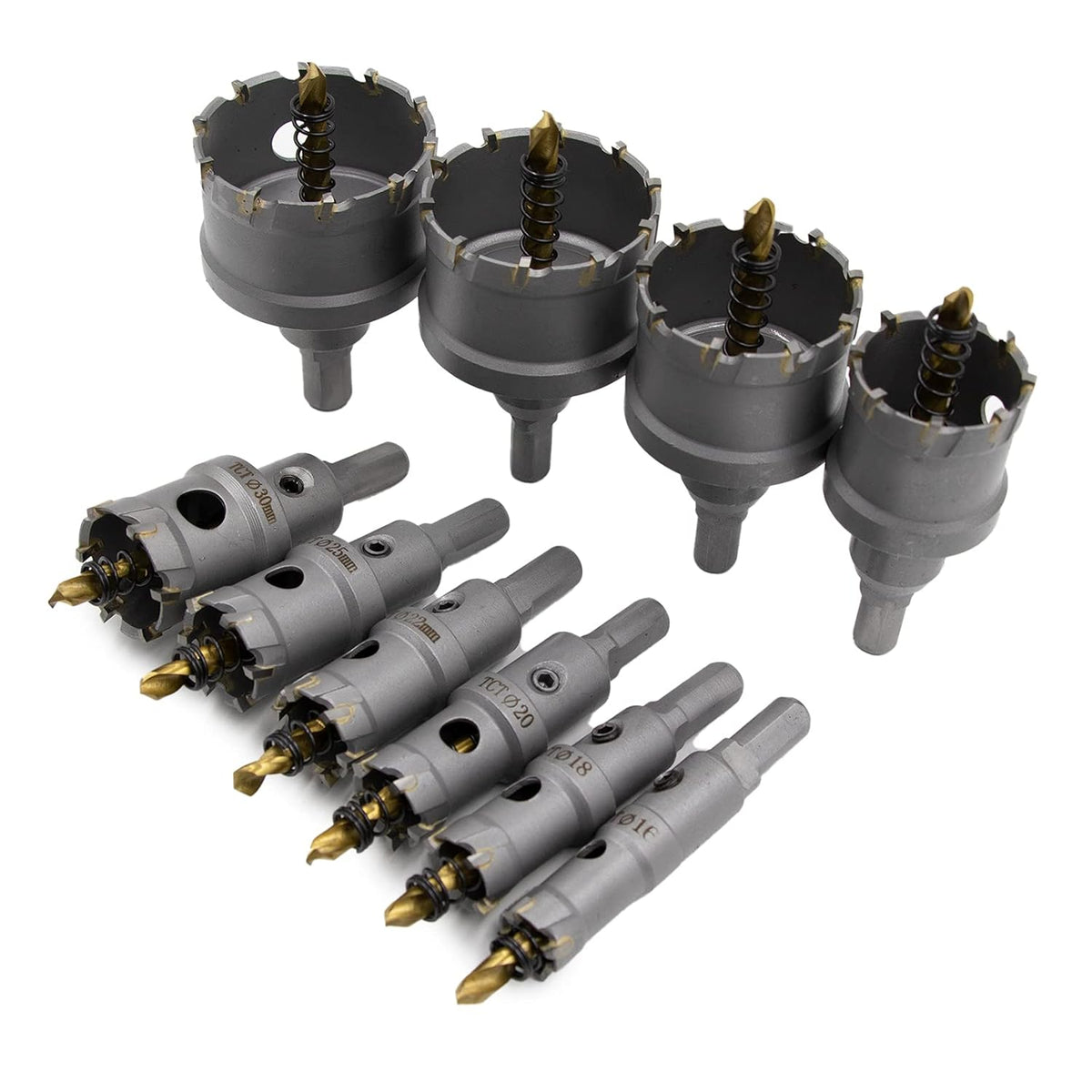 10 Pcs Tungsten Carbide Tipped Hole Saw Kit W2583
