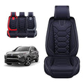 Black Leather Seat Covers for RAV4 (Sport Front Pair, Black&Gray) T316