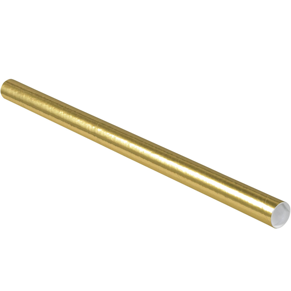 2 x 24x22 Gold Mailing Tubes with Caps I71160