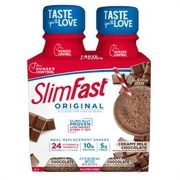Creamy Milk Chocolate Meal Replacement Shakes, 4 count, 11 fl oz (Pack of 14) U376