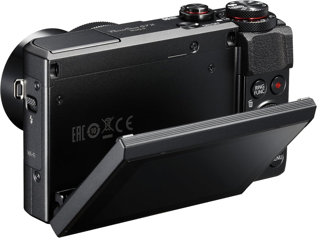 Black 1 Inch Sensor Digital Camera with tilt LCD screen D4745