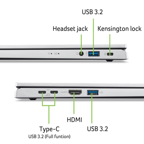15.6" Full HD IPS Display Intel Core 3 Processor 8GB DDR5 128GB UFS Laptop M55908