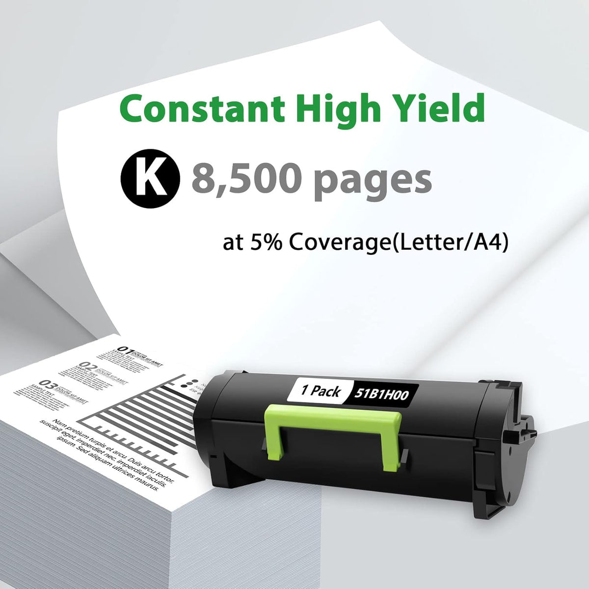 Compatible Replacement Toner Cartridge 8.5K High Yield X8569