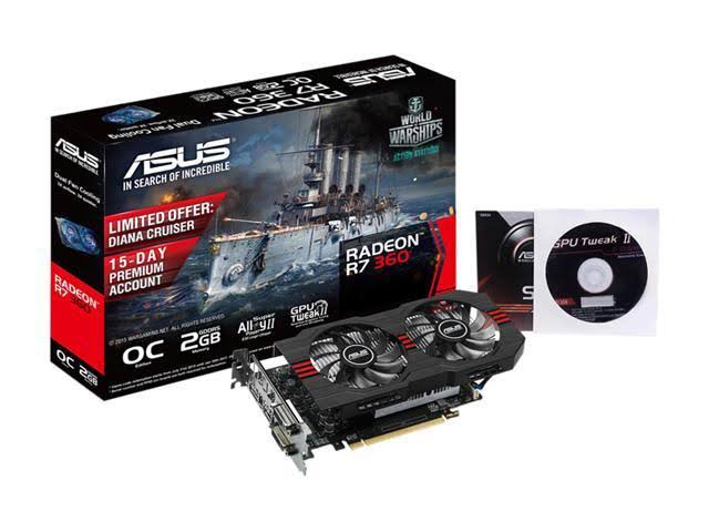 Radeon R7 360 2GB GDDR5 PCI-E 3.0 Video Card V990548