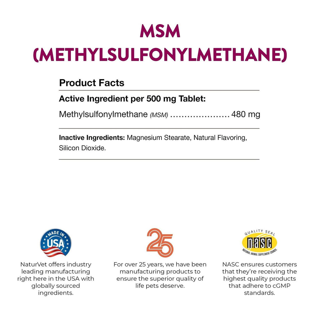 MSM Tablets for Dogs C68739