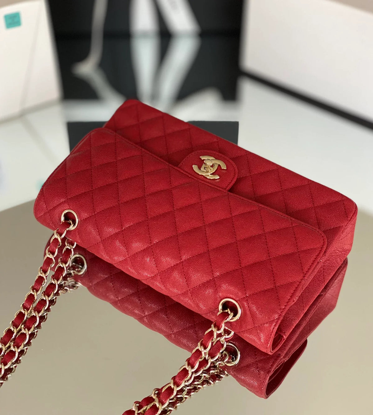 Red 26cm Handbag B6643
