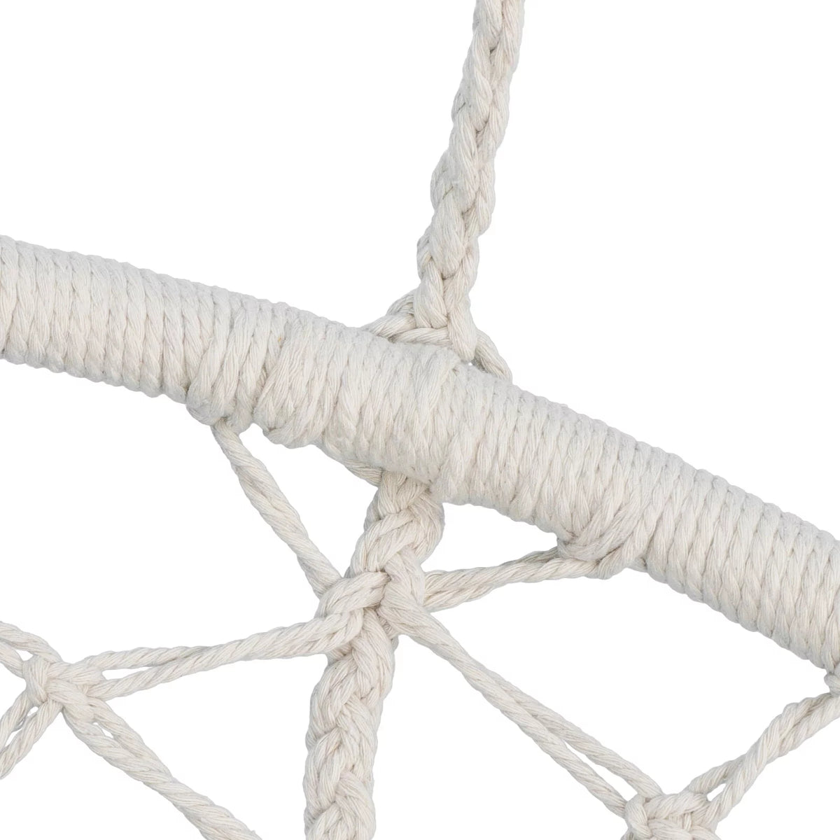 Beige Cotton Rope Hammock Chair A8971