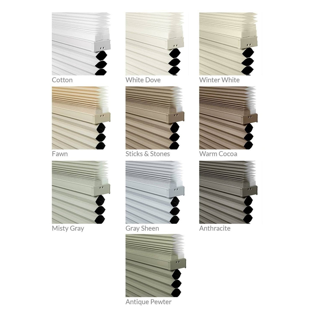 Cordless Cellular Shades Cotton 59x22 x 72x22 J7318