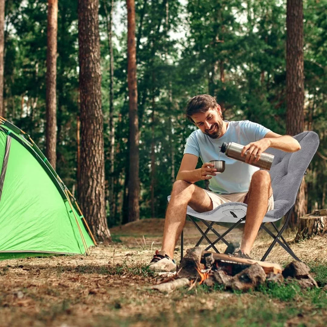 Oversized Folding Camping Chair with Mattress H3147