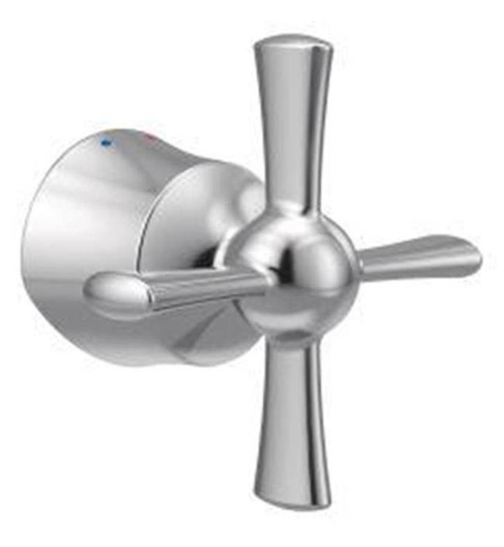 Brushed Nickel Cross Handle Kit for Floor Mounted Tub Filler Faucet Z526054