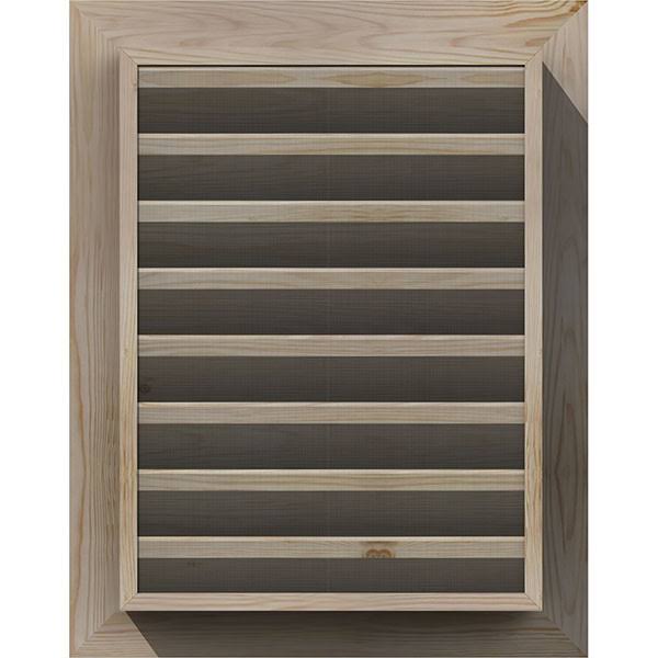 Unfinished Pine Gable Vent M3885