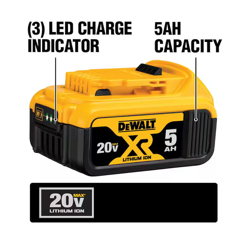 20V MAX XR Lithium-Ion 5.0Ah Battery Pack (2 Pack) O505554