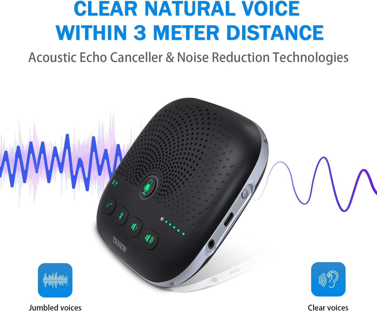 Bluetooth Speakerphone Conference Speaker with 4 Noise Cancellation Mics, Pack of 2 B979