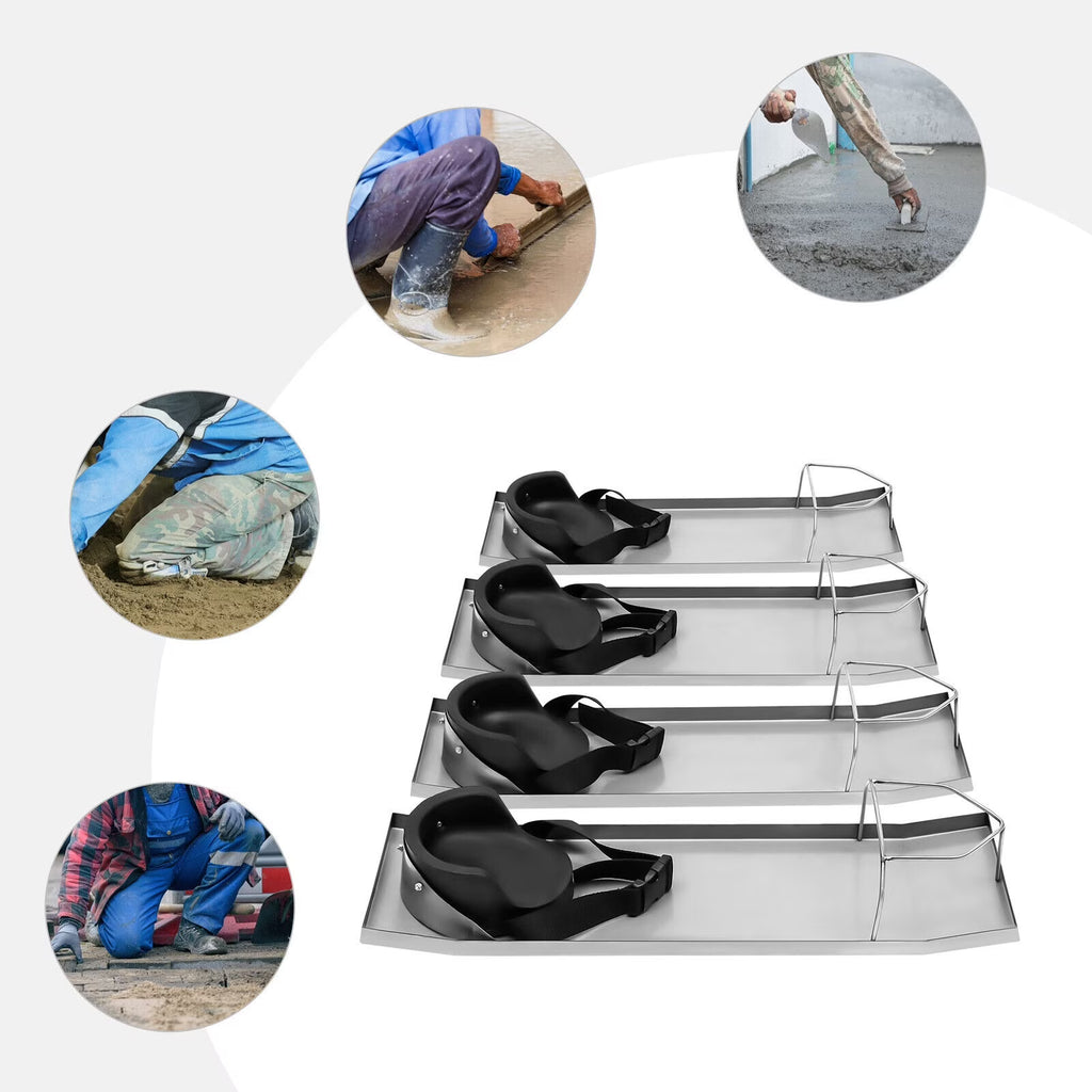 Concrete Knee Boards 28" x 8" with Fixing Strap & Toe Bracket D99116