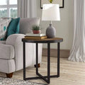 Three Posts Cross Legs End Table P717585