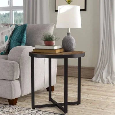 Three Posts Cross Legs End Table P717585