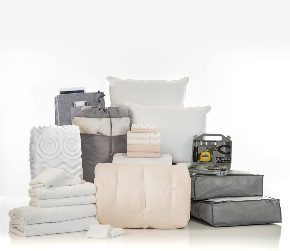 25-Piece Twin XL Bedding Bath Trunk Bundle Wonderland Gray A687542