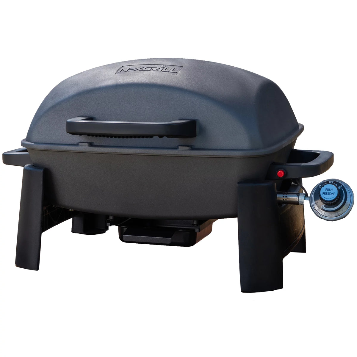 1 Burner Cast Aluminum Tabletop Propane Gas Grill Black X82987