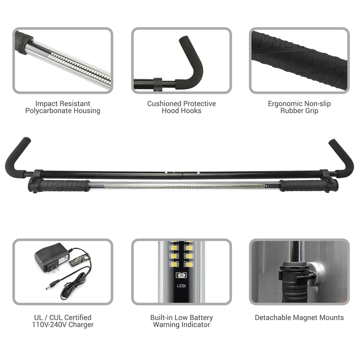 Rechargeable Cordless Work Light with 1,200 Lumens H567213