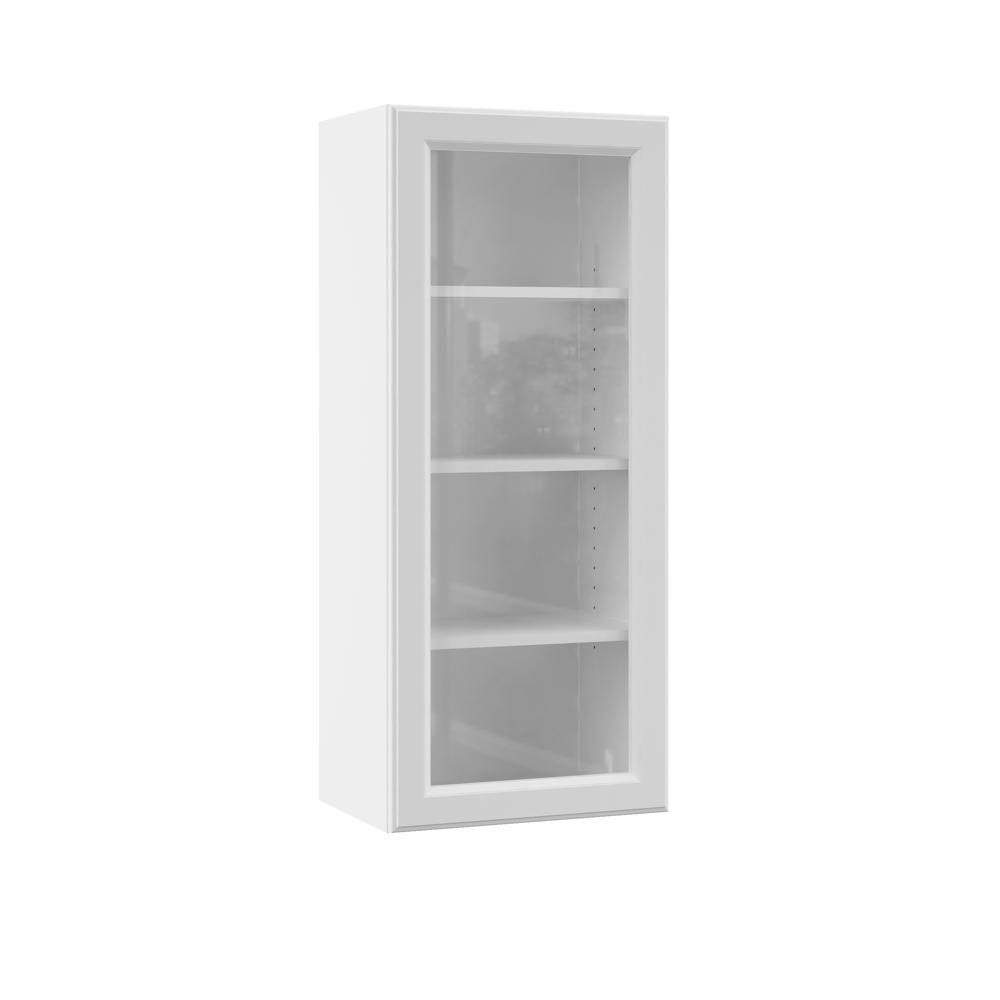 White Wall Kitchen Cabinet with Glass Door M1139