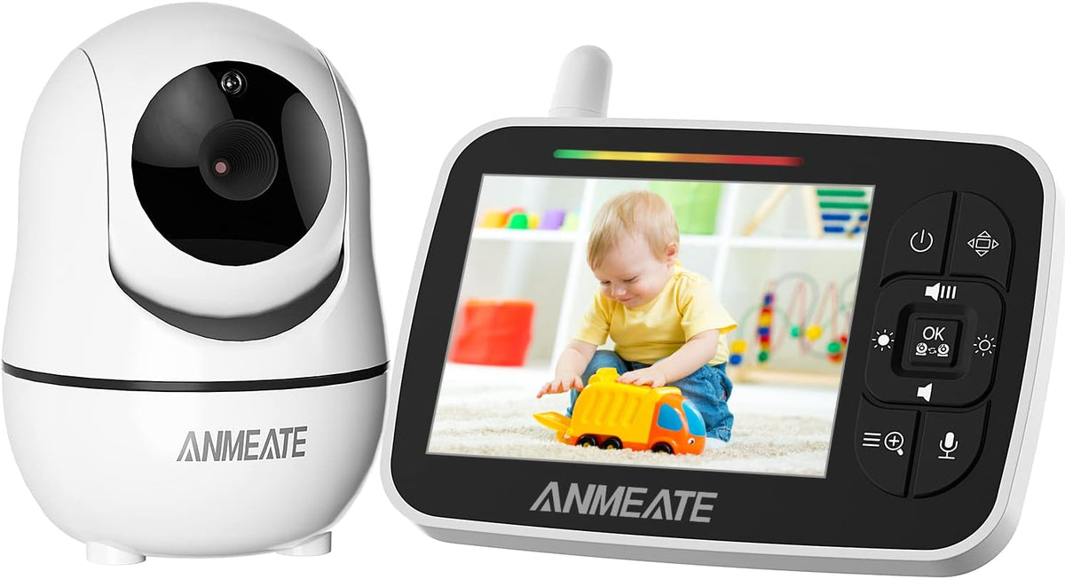 3.5” Video Baby Monitor with Infrared Night Vision and Two Way Talk C122193