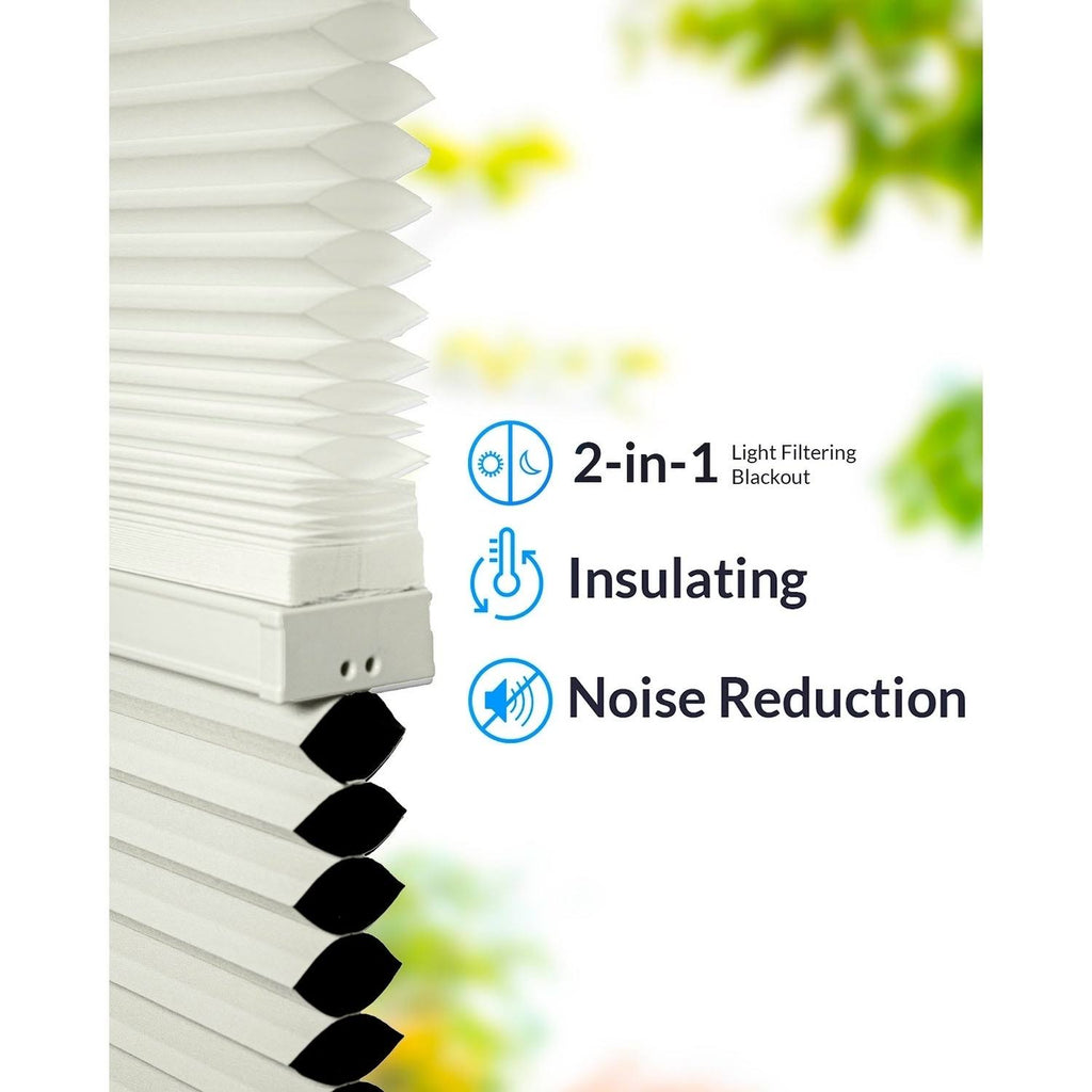 Cordless Cellular Shades Cotton 59x22 x 72x22 J7318