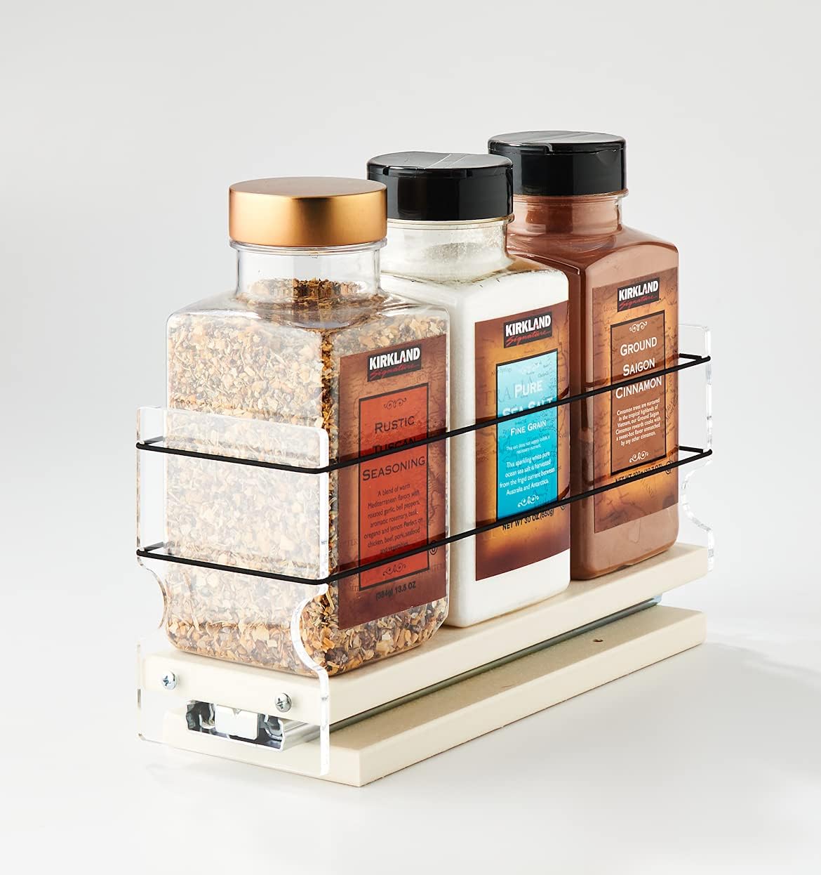 Spice Rack with Large Container Drawer O1139