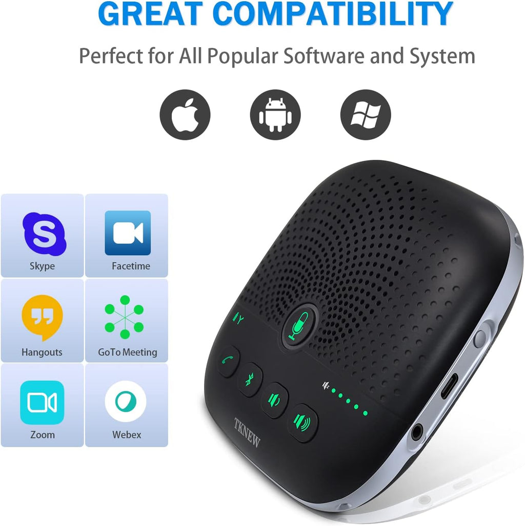 Bluetooth Speakerphone Conference Speaker with 4 Noise Cancellation Mics, Pack of 2 B979