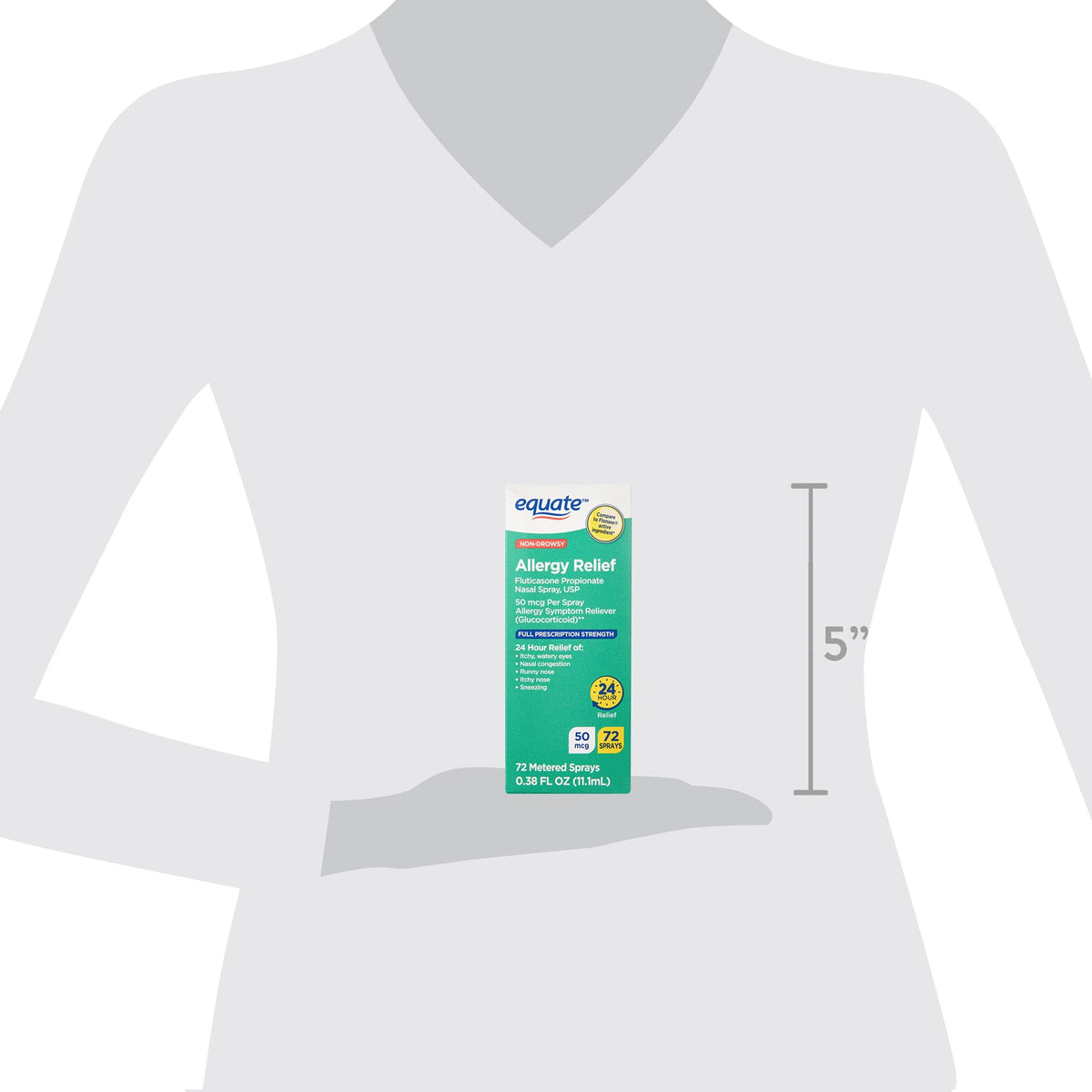Non-Drowsy Fluticasone Propionate Nasal Spray, 50 mcg, 72 Sprays S825